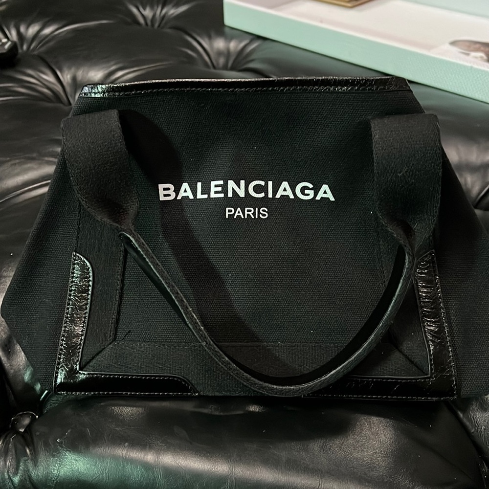 Balenciaga Canvas Logo Tote Almost New